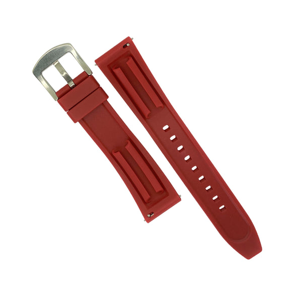Flex Rubber Strap in Red – Nomad Watch Works SG