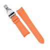 Curved End Rubber Strap for Tudor Black Bay 41/GMT/Chrono in Orange (22mm)