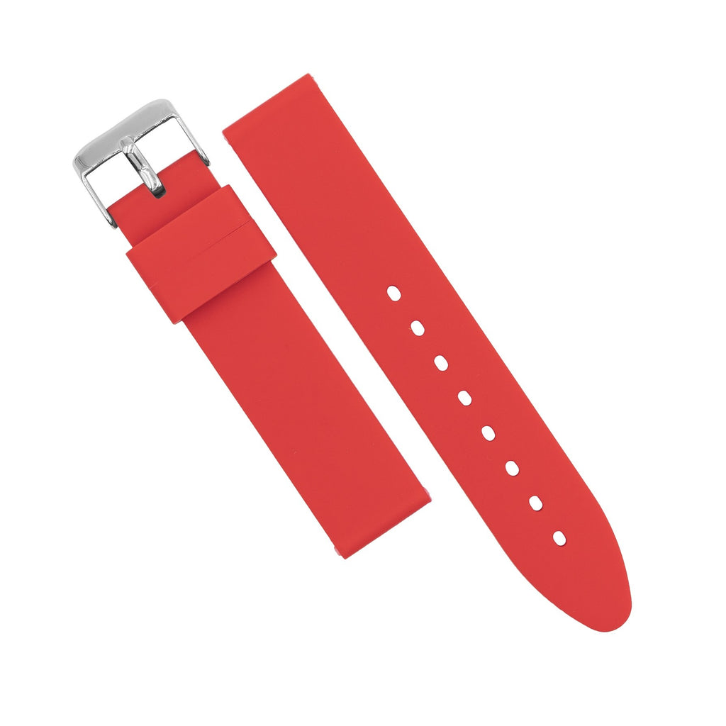 Basic Rubber Strap in Red (18mm)