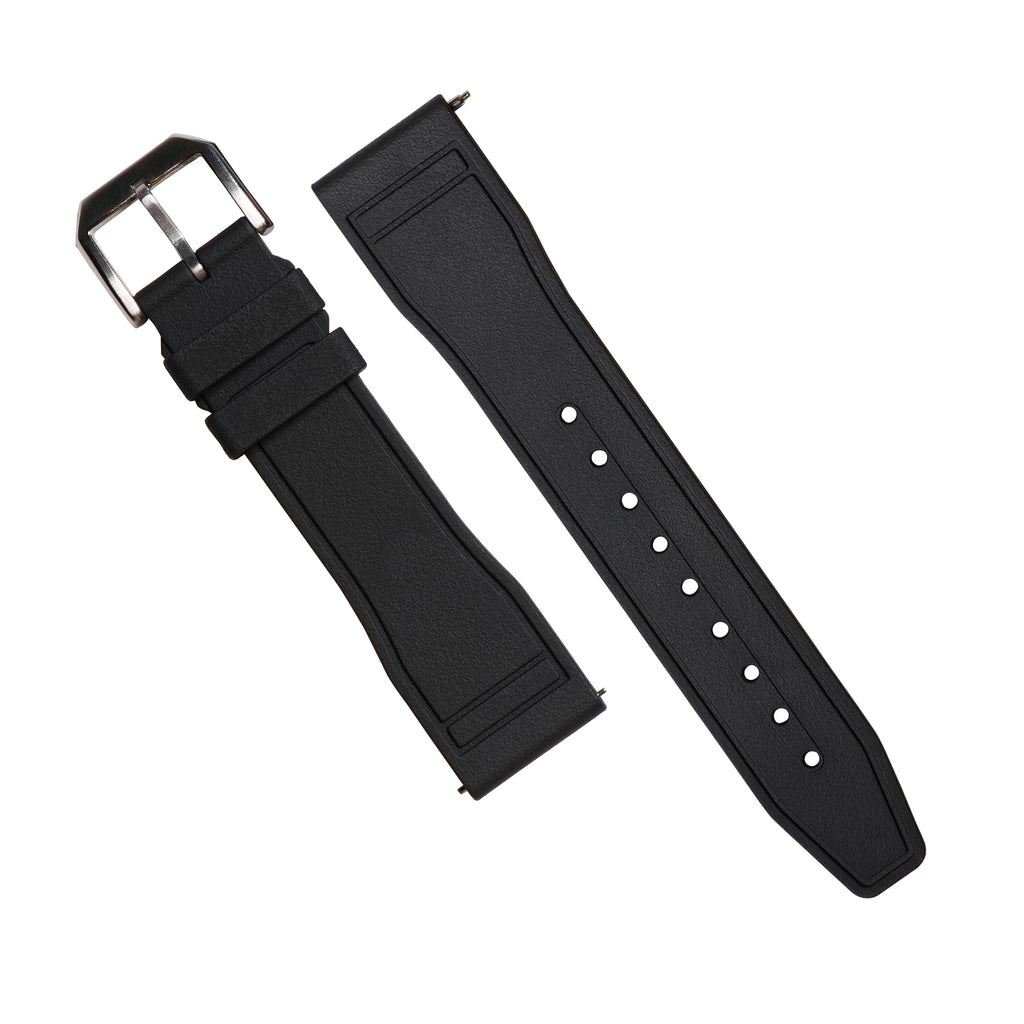 Pilot FKM Rubber Strap in Black