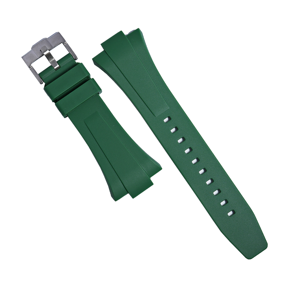 Flex Rubber Strap in Green for Tissot PRX