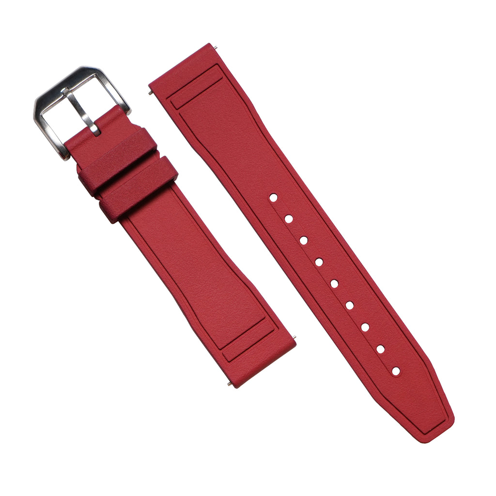 Pilot FKM Rubber Strap in Red