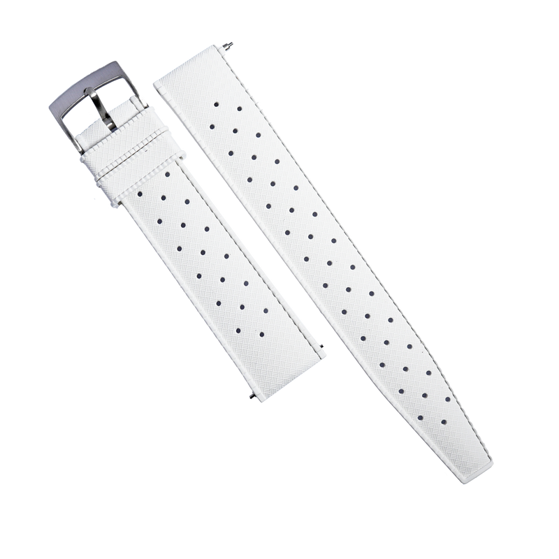 Tropic FKM Rubber Strap in White