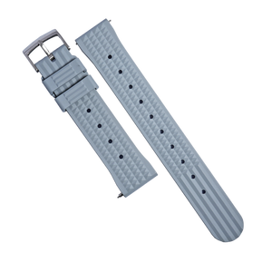 Waffle FKM Rubber Strap in Grey