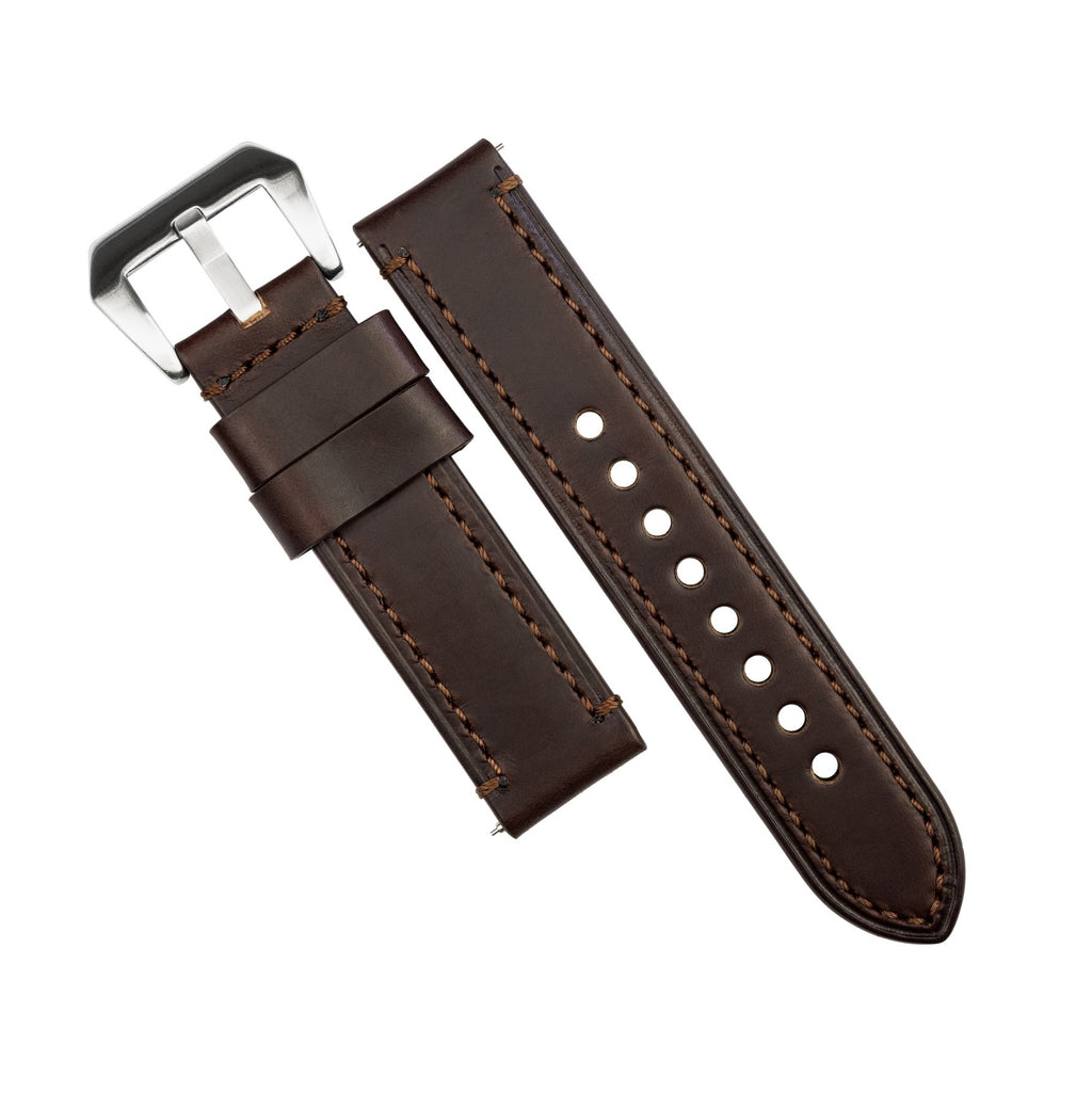 N2W Ammo Horween Leather Strap in Chromexcel® Brown (24mm)