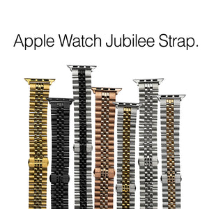 Apple Watch Jubilee Metal Strap in Rose Gold (42, 44, 45, 49mm)