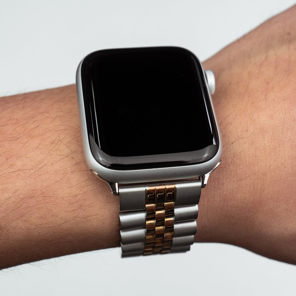 Apple Watch Jubilee Metal Strap in Silver and Rose Gold (38, 40, 41mm)