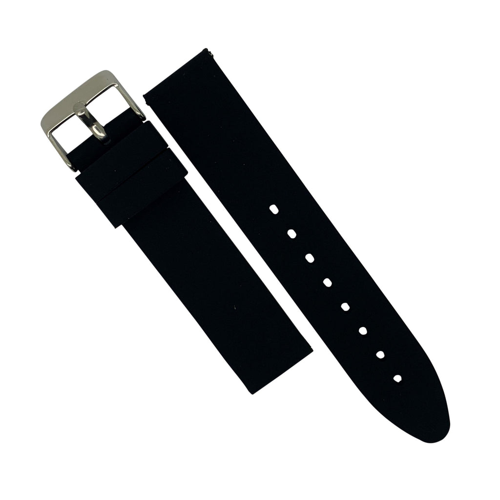 Basic Rubber Strap in Black (18mm)