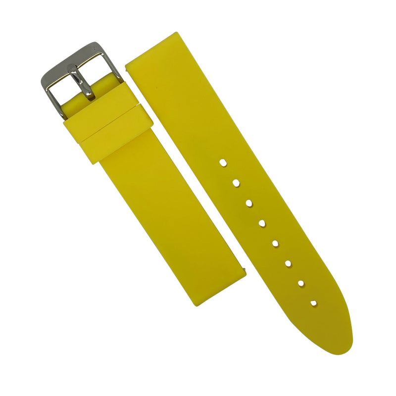 Basic Rubber Strap in Yellow (18mm)