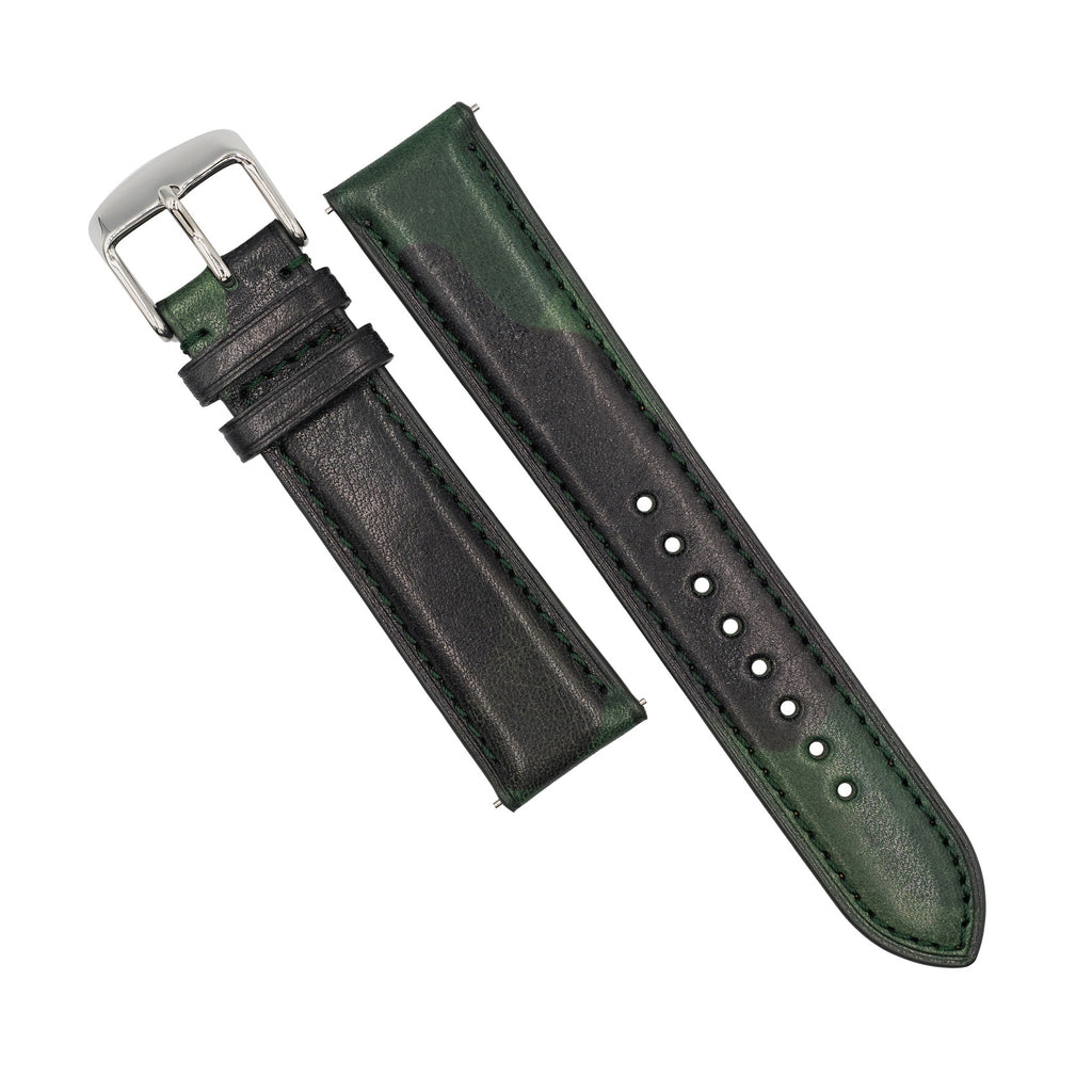 Emery Classic LPA Camo Leather Strap in Green Camo (22mm)