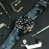 V3 Rubber Strap in Grey Camo with Pre-V PVD Black Buckle (22mm)