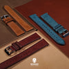 Emery Signature Pueblo Leather Strap in Bordeaux (22mm)