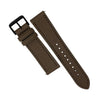 Emery Chèvre Leather Strap in Taupe w/ Black Buckle (20mm) - Nomad watch Works
