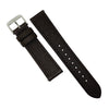Emery Dress Epsom Leather Strap in Brown w/ Silver Buckle (20mm)