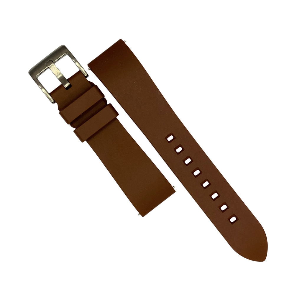 FKM Rubber Strap in Brown (19mm)