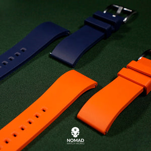 FKM Rubber Strap in Navy (22mm)