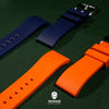 FKM Rubber Strap in Orange (20mm)