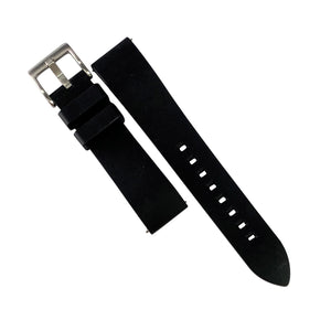 FKM Rubber Strap in Black (19mm)