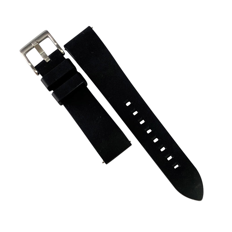 FKM Rubber Strap in Black (22mm)