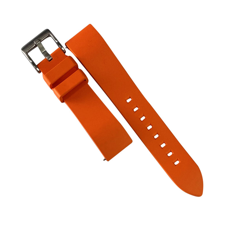 FKM Rubber Strap in Orange (21mm)