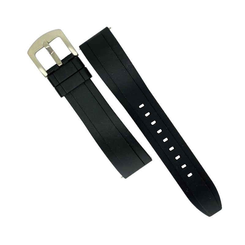 Flex Rubber Strap in Black (22mm)