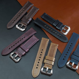 N2W Ammo Horween Leather Strap in Dublin Navy (22mm)