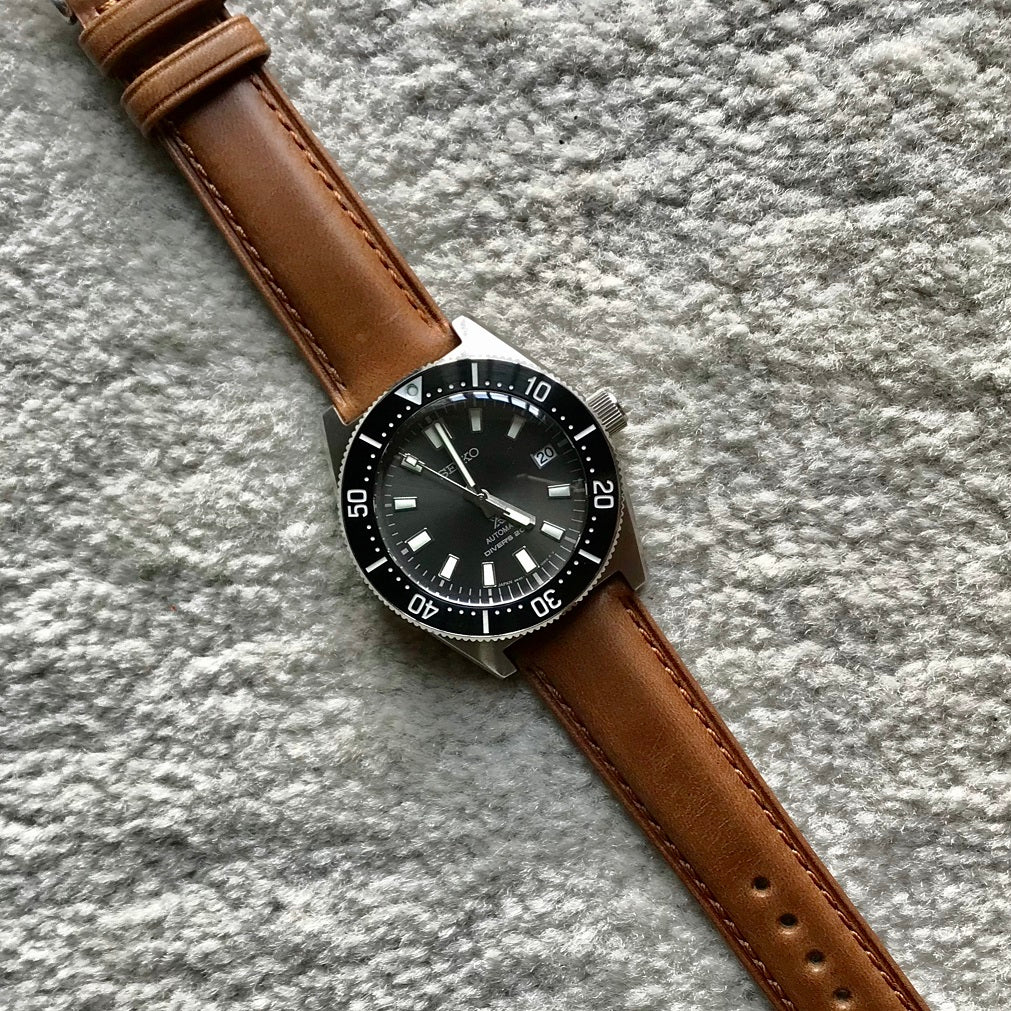 N2W Classic Horween Leather Strap in Chromexcel® Tan with Silver Buckle (22mm)