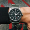 Premium Nato Strap in Grey with PVD Black Buckle (20mm)