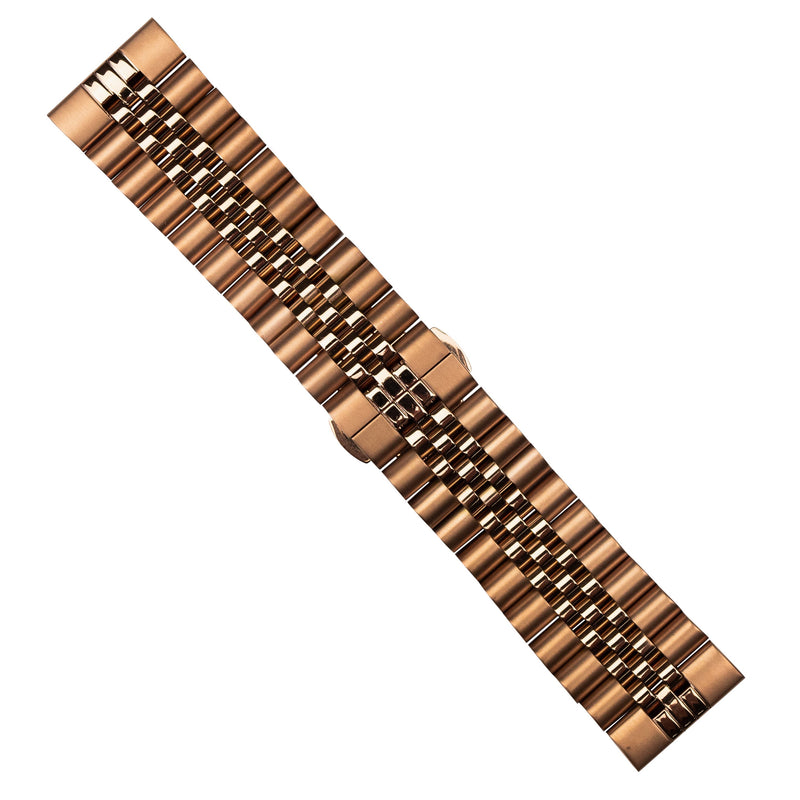 Jubilee Metal Strap in Rose Gold (22mm)