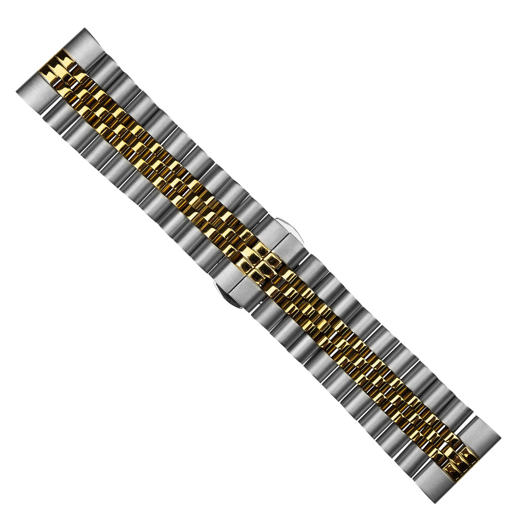 Jubilee Metal Strap in Silver and Yellow Gold (20mm)