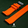 FKM Rubber Strap in Orange (20mm)