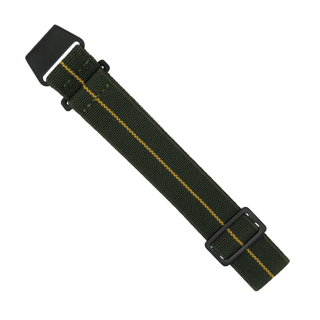 Marine Nationale Strap in Olive Yellow with Black Buckle (20mm)