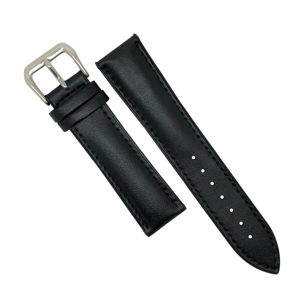 Performax Classic Leather Hybrid Strap in Black (18mm)
