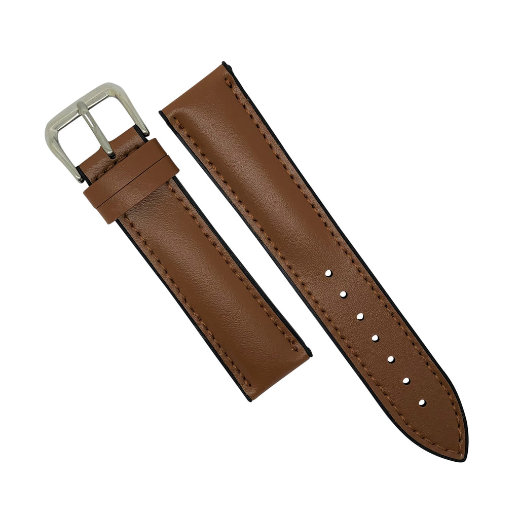 Performax Classic Leather Hybrid Strap in Tan (18mm)