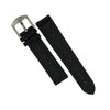 Performax N1 Hybrid Strap in Black with White stitching w/ Silver Buckle (22mm)