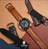 Performax Classic Leather Hybrid Strap in Black (20mm)