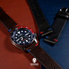 Premium Vintage Oil Waxed Leather Watch Strap in Brown - Pepsi (22mm)