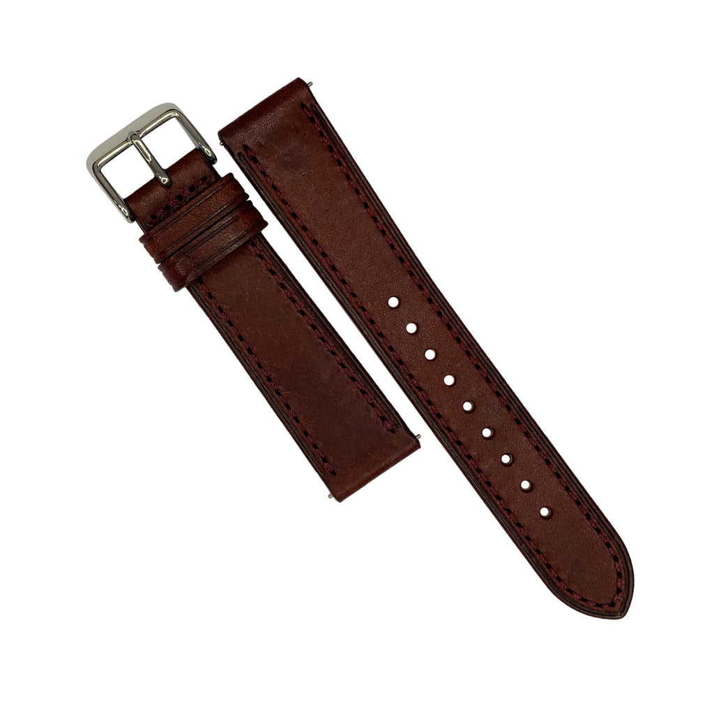 Emery Signature Pueblo Leather Strap in Bordeaux (18mm)