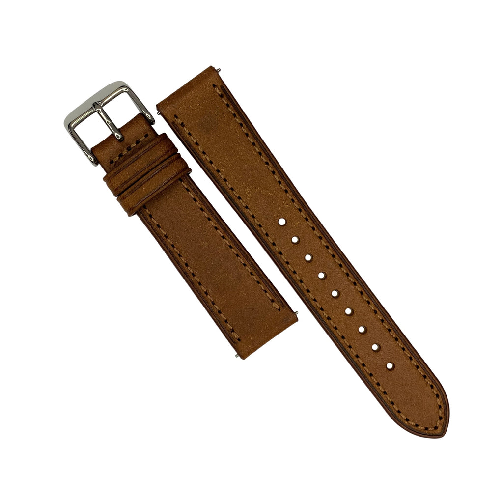 Emery Signature Pueblo Leather Strap in Cognac (20mm)