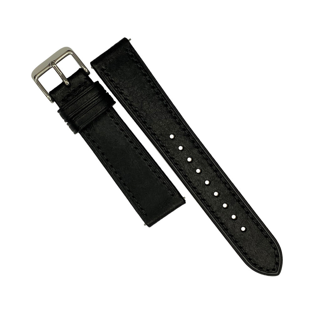 Emery Signature Pueblo Leather Strap in Black (22mm)