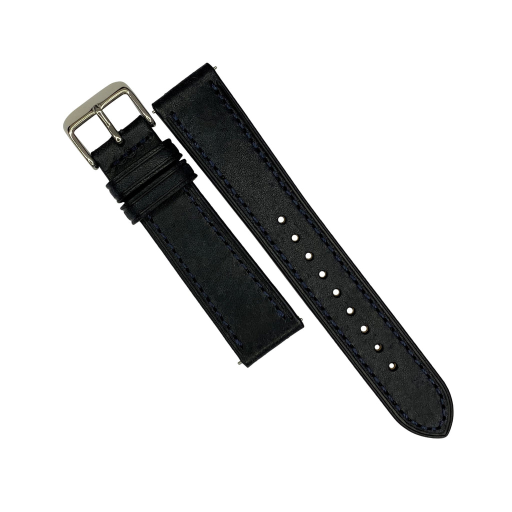 Emery Signature Pueblo Leather Strap in Navy (20mm)