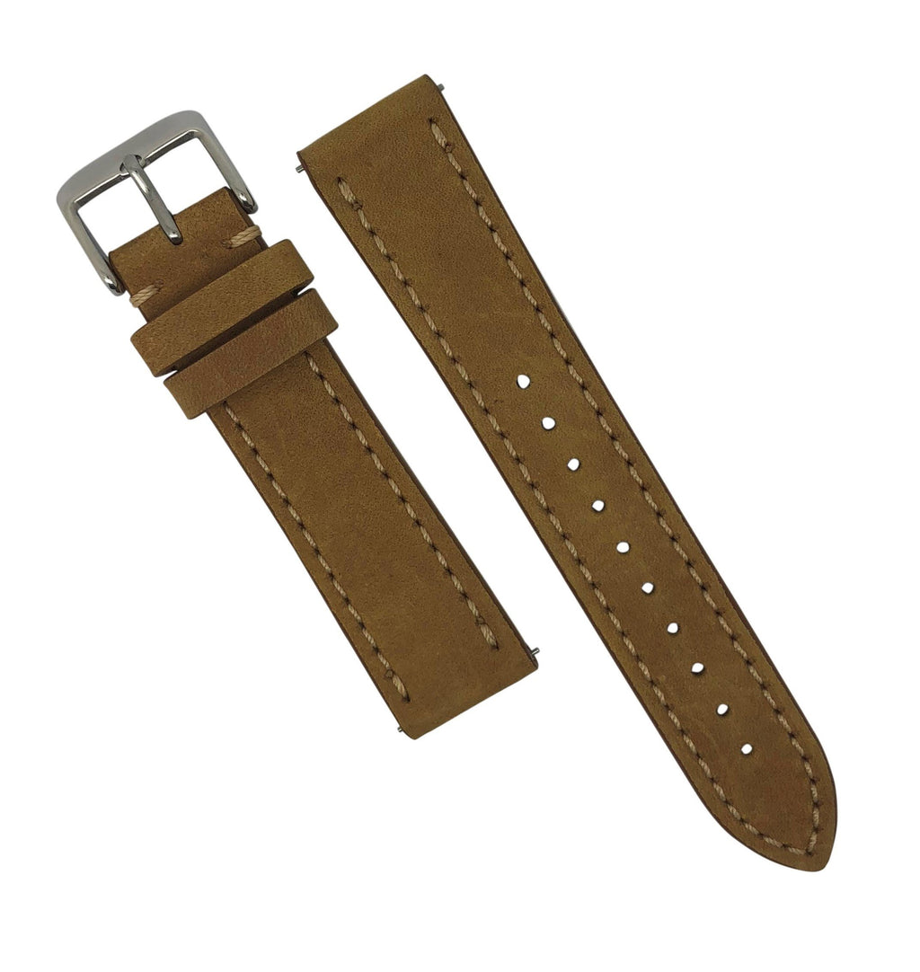 Quick Release Leather Watch Strap in Tan (22mm) - Nomadstore Singapore