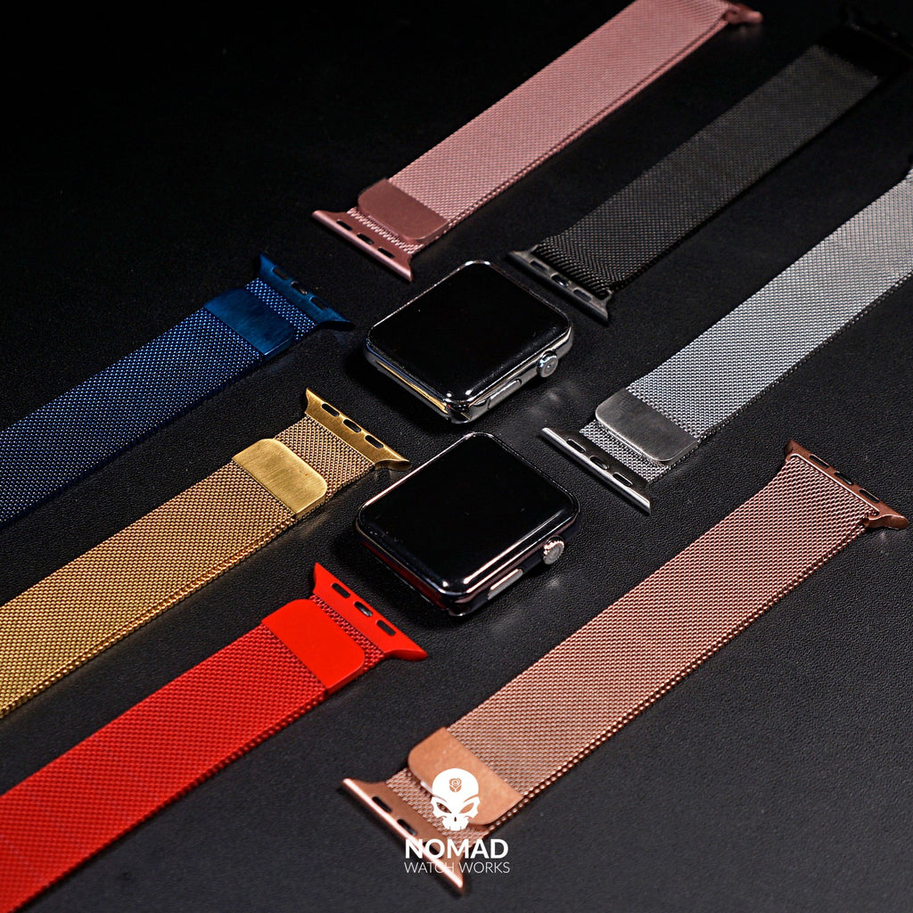 Apple Watch Milanese Mesh Strap in Rose Gold (42, 44, 45, 4mm)