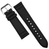 Sailcloth Strap in Black w/ Black stitching (20mm)