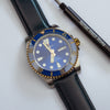 Genuine Smooth Leather Watch Strap in Navy (18mm)