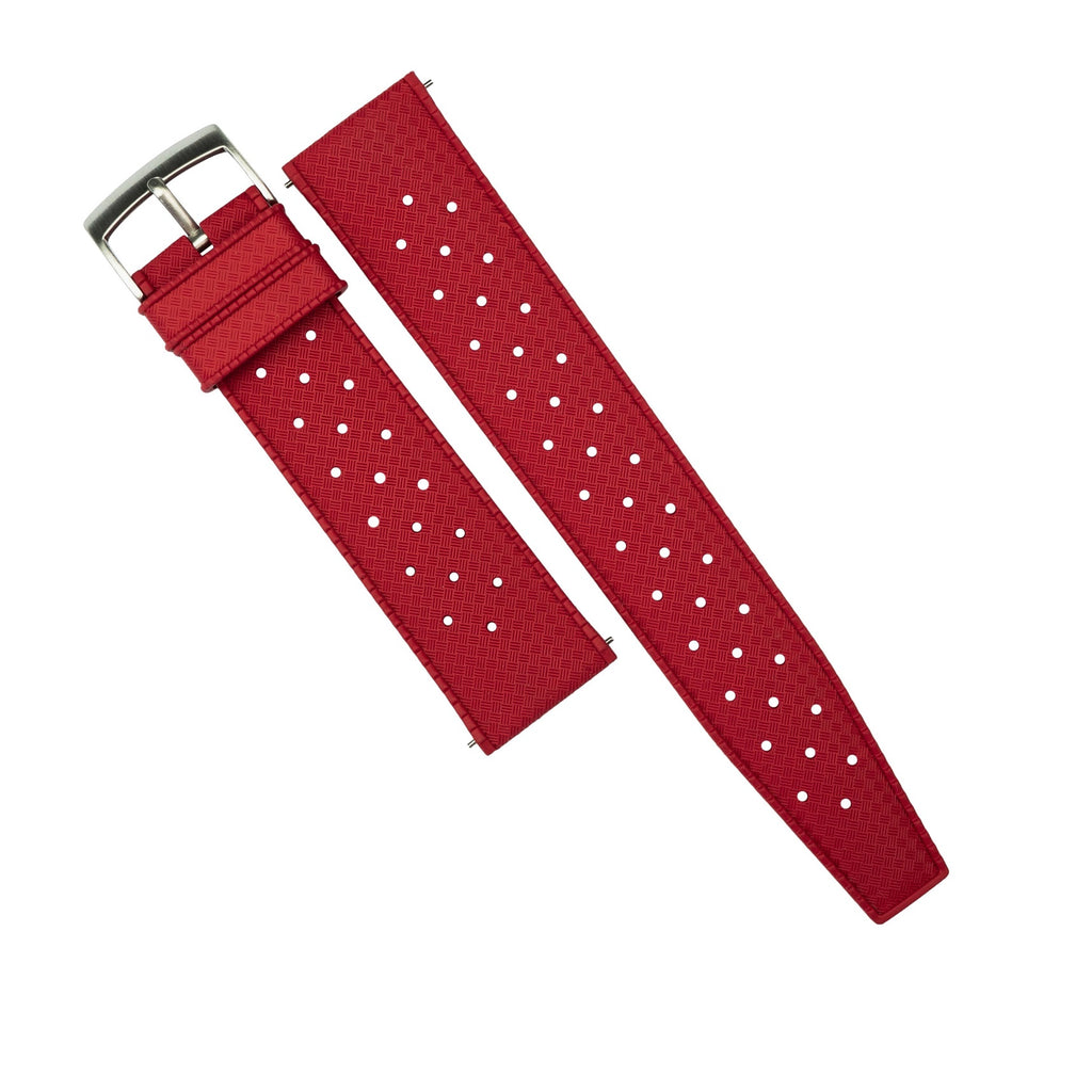 Tropic FKM Rubber Strap in Red (20mm)