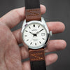 Field Canvas Watch Strap in Black Amber with Silver Buckle (20mm)