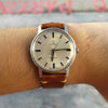 Premium Vintage Oil Waxed Leather Watch Strap in Tan w/ Silver Buckle (18mm)