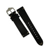 Premium Vintage Leather Watch Strap in Black (20mm) - Nomadstore Singapore