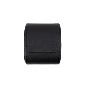 Saffiano Leather Watch Case in Black (1 Slot)